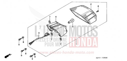 FANALE POSTERIORE NX125V di 1997